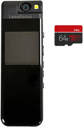 Small Body Camera 1440P HD Body Video Cam 1.3” Screen 64GB TF Card Rotatable Lens Clip on Pocket Hat Cap Sport Cameras