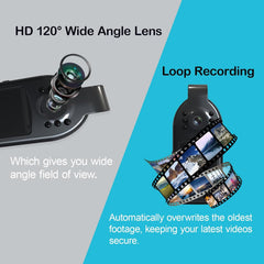 Body Camera Clip Video Cam 1600P HD with Display and 128GB Memory Card, Wide Angle, Night Vision, Compact Body Worn Cameras for Civilians Personal Security Police Law Enforcement