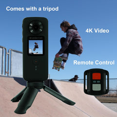 Action Camera 4K 30FPS 20MP WiFi, Dual Screens, Bike Camera with EIS, 2 x 1800mAh Batteries, Remote, Waterproof