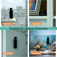 2K Window Camera, Clip on Body Camera, Wireless 2.4GHz WiFi Window Cameras for Home Security, Night Vision Motion Detection Dual Rotations Wide Angle 64GB Card Indoor Window Security Camera